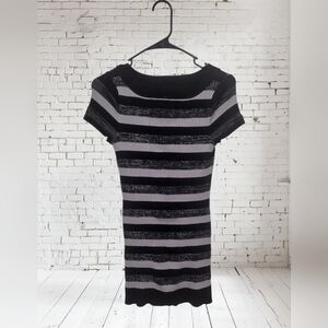 Bongo Striped Sweater Dress Juniors Size Large